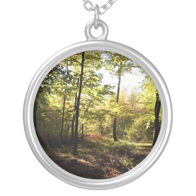 Forest glade silver plated necklace (Front)