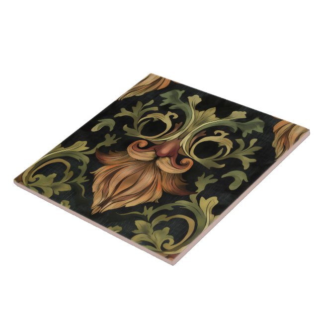 Forest gnome f51 ceramic tile (Side)