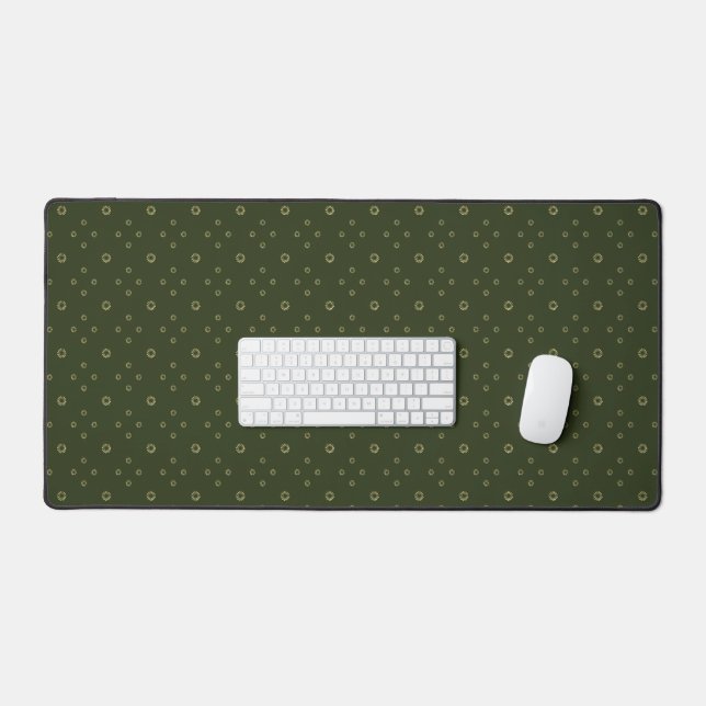 Forest | Golden Zinnia Sun Desk Mat (Keyboard & Mouse)