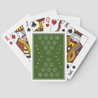 Forest Green 10-Pin Bowling Sports Pattern