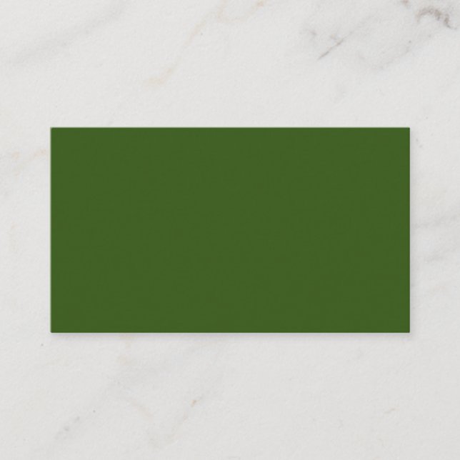 Forest Green #325513, Cactus Appointment Card (Front)
