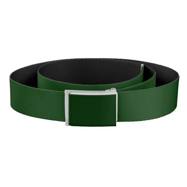 Forest Green Accent Color Ready to Customize Belt (Coil)