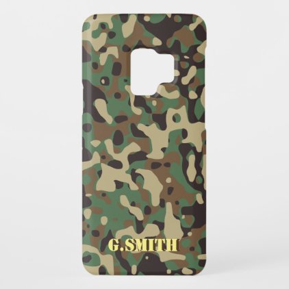 Forest Green and Brown Camouflage. Camo your Case-Mate Samsung Galaxy S9 Case