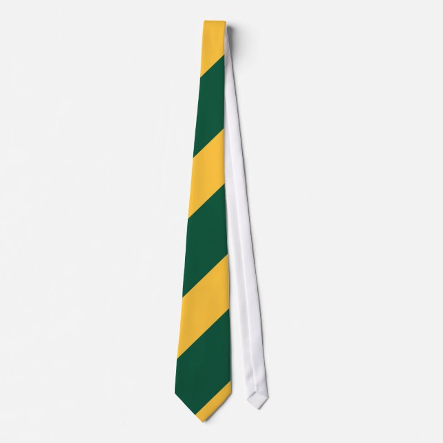 Forest Green and Gold Tie (Front)