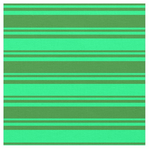 Forest Green and Green Lines Pattern Fabric
