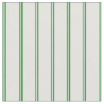 Forest Green and Light Cyan Pattern of Stripes Fabric