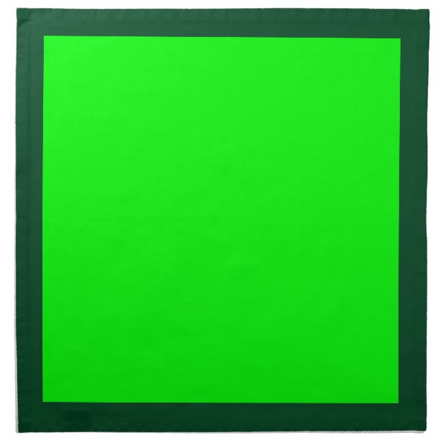 Forest Green and Lime Napkins (Front)