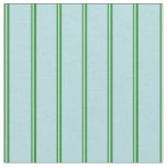 [ Thumbnail: Forest Green and Powder Blue Colored Lines Fabric ]