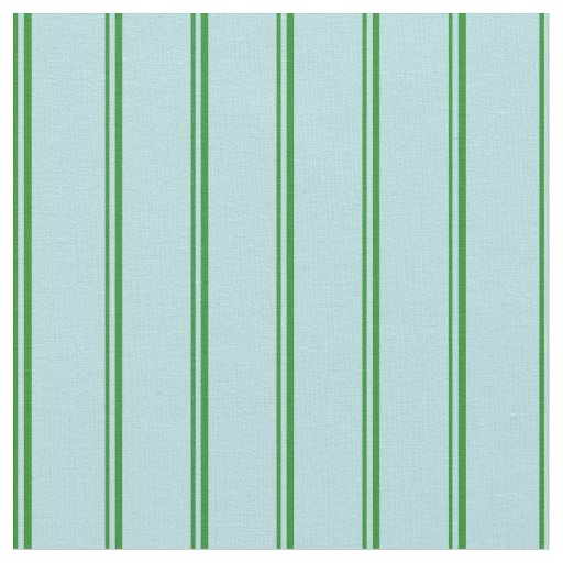 Forest Green and Powder Blue Colored Lines Fabric