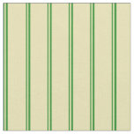 Forest Green and Tan Stripes/Lines Pattern Fabric