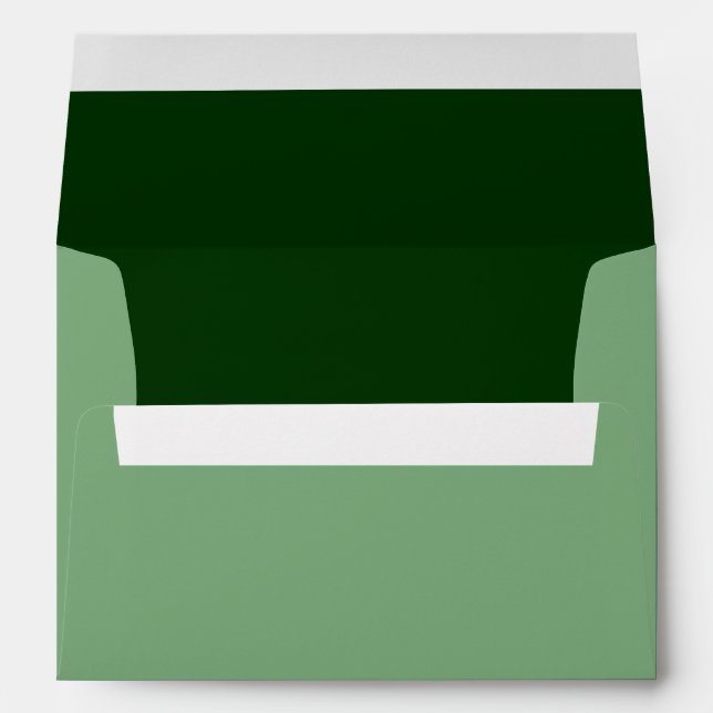 Forest Green Background Color Customize This! Envelope (Back (Bottom))