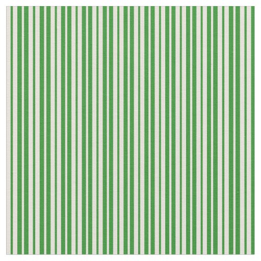 Forest Green & Beige Lines/Stripes Pattern Fabric