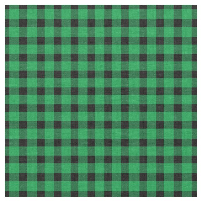 Forest Green Buffalo Country Lumberjack Plaid Fabric (Close Up)