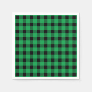 Forest Green Buffalo Country Lumberjack Plaid Napkins