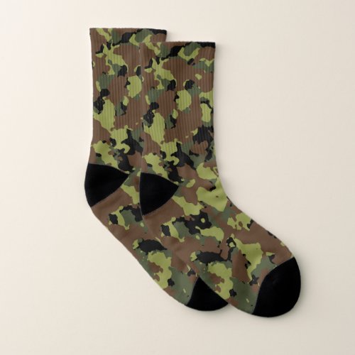 Forest Green Camo Socks