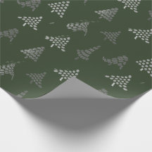 Forest Green Christmas Wrapping Paper