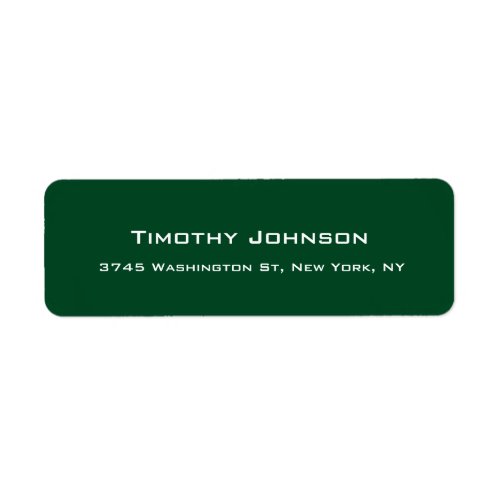 Forest Green Creative Professional Modern Label