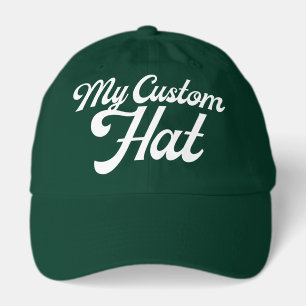 FOREST GREEN Custom Baseball Cap Blank (Dad Cap)