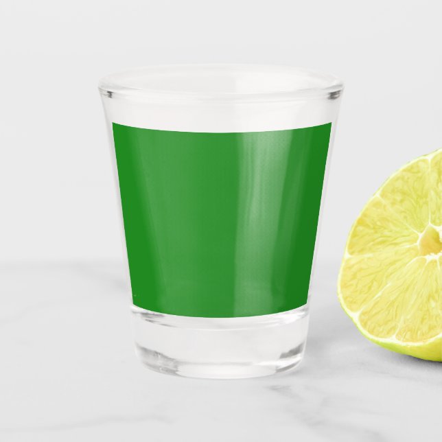 Forest Green Custom Shot Glass (Front)