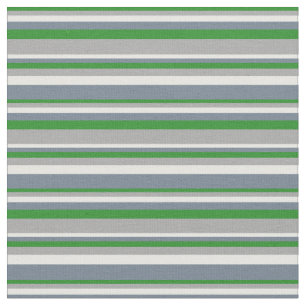 Forest Green, Dark Gray, White, and Slate Gray Fabric
