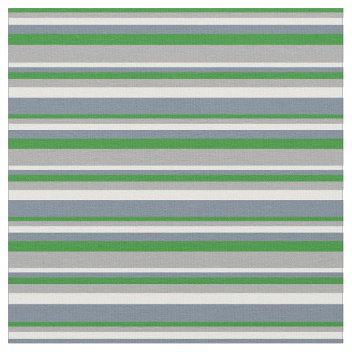 Forest Green, Dark Gray, White, and Slate Gray Fabric