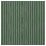 Forest Green &amp; Dark Gray Wonky Stripes Fabric