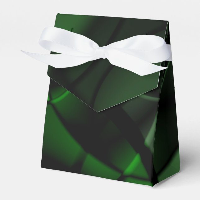 Forest Green Favor Boxes (Front Side)