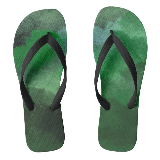 forest green flip flops (Footbed)