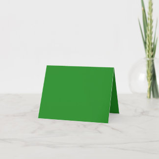 Forest Green Folded Thank You Card – Customizable