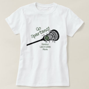 Forest Green Go Team Lacrosse Mom T-Shirt