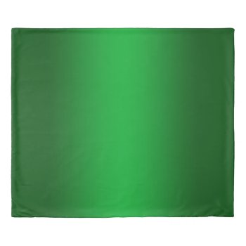 Forest Green Gradient Duvet Cover by cliffviewgraphics at Zazzle
