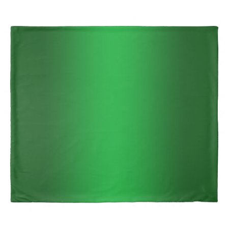 Forest Green Gradient Duvet Cover