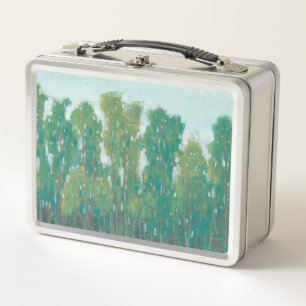 Forest Green II Metal Lunch Box