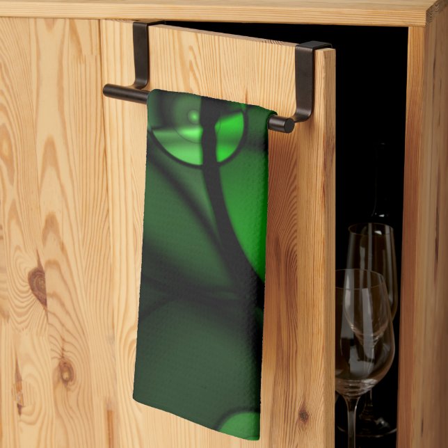 Forest Green Kitchen Towel (Thirds Fold)