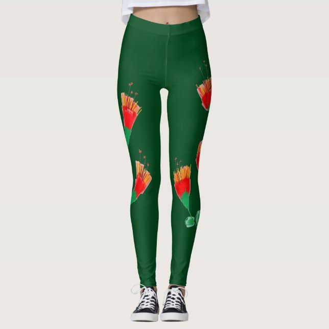 Forest Green Ladieswear Leggings (Front)