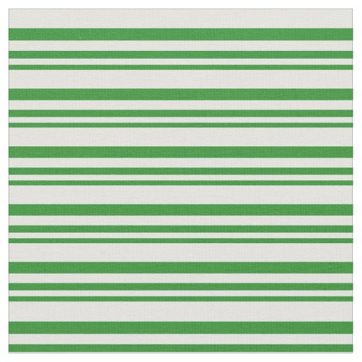 Forest Green & Light Cyan Stripes Fabric