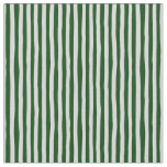 Forest Green &amp; Light Gray Wonky Stripes Fabric