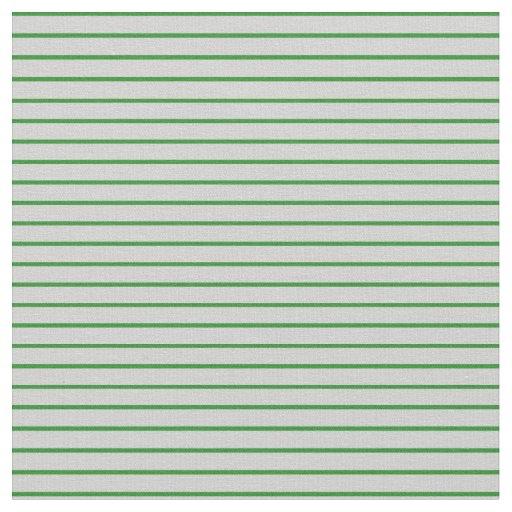 Forest Green & Light Grey Striped/Lined Pattern Fabric