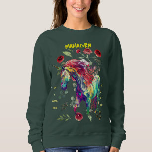 (Forest Green) Mama Unicorn Sweatshirt