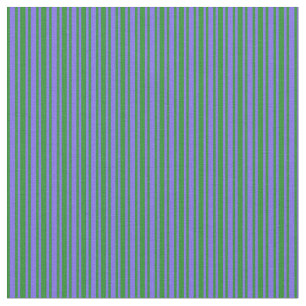 Forest Green & Medium Slate Blue Colored Pattern Fabric