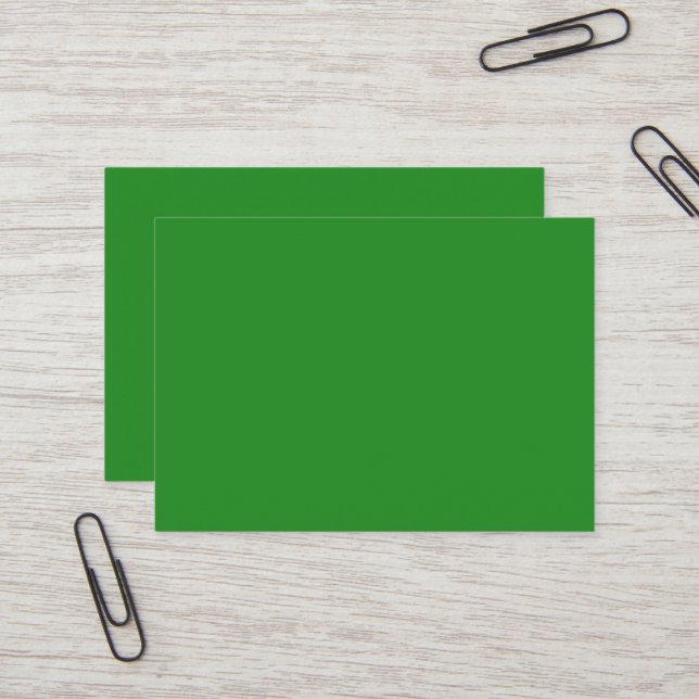 Forest Green Mighty Business Card (Front/Back In Situ)