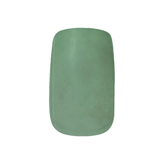 Forest Green Minx Nail Art Decals (Left Thumb)