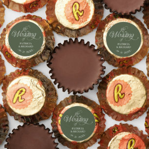 Forest Green Modern Minimalist Wedding Favor