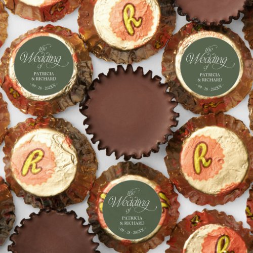 Forest Green Modern Minimalist Wedding Favor