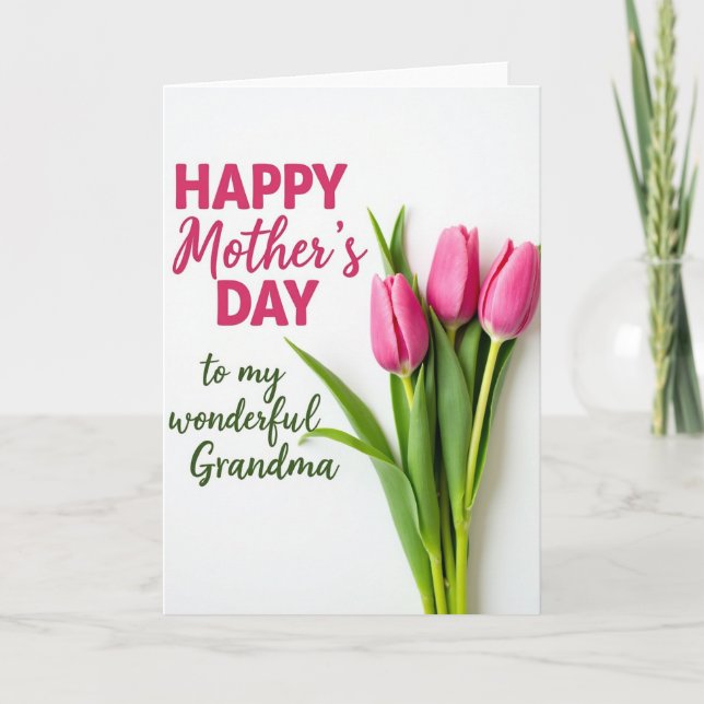 Forest Green Mothers Day Card (Front)