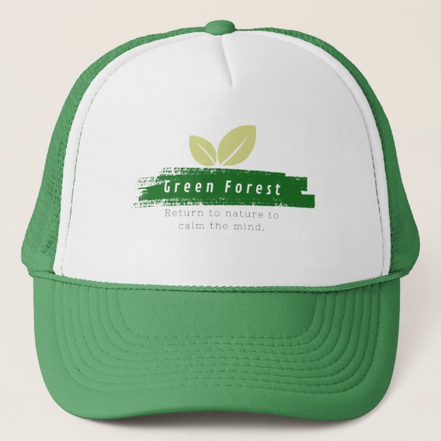 forest green outdoor hat (Front)