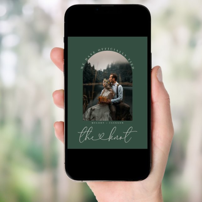 Forest Green | Photo Elopement Announcement  (Front Digital)