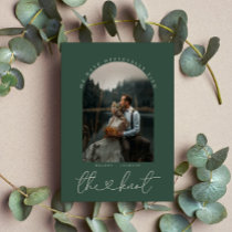 Forest Green | Photo Elopement Announcement