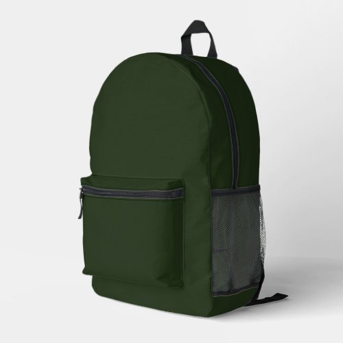 Forest Green  Printed Backpack