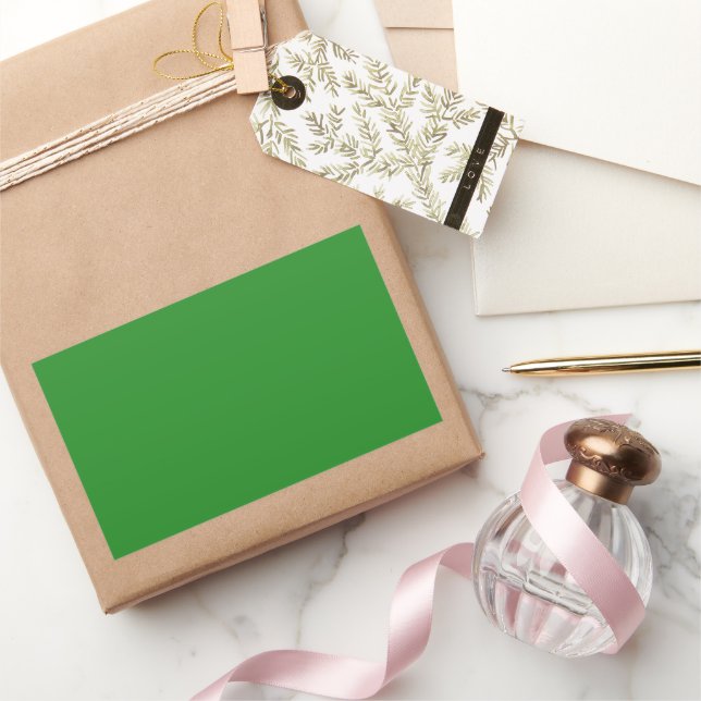 Forest Green Rectangular Sticker (Gifting)